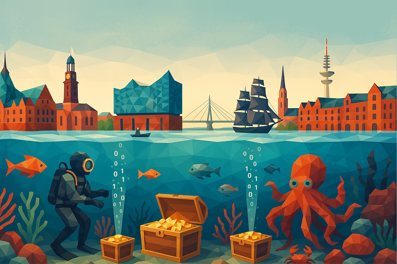 KI Deep Dive Hamburger Skyline